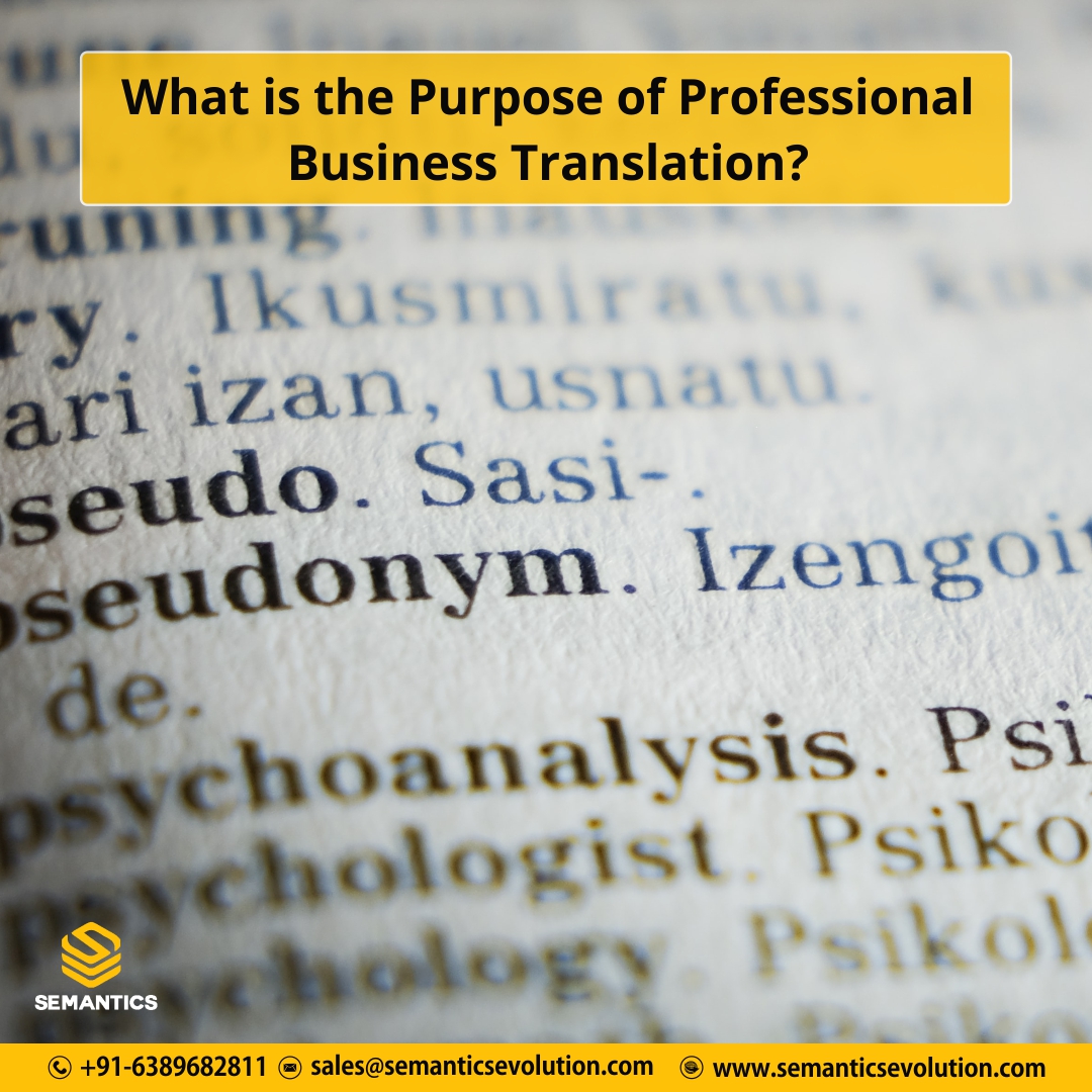 Professional Business Translation Services