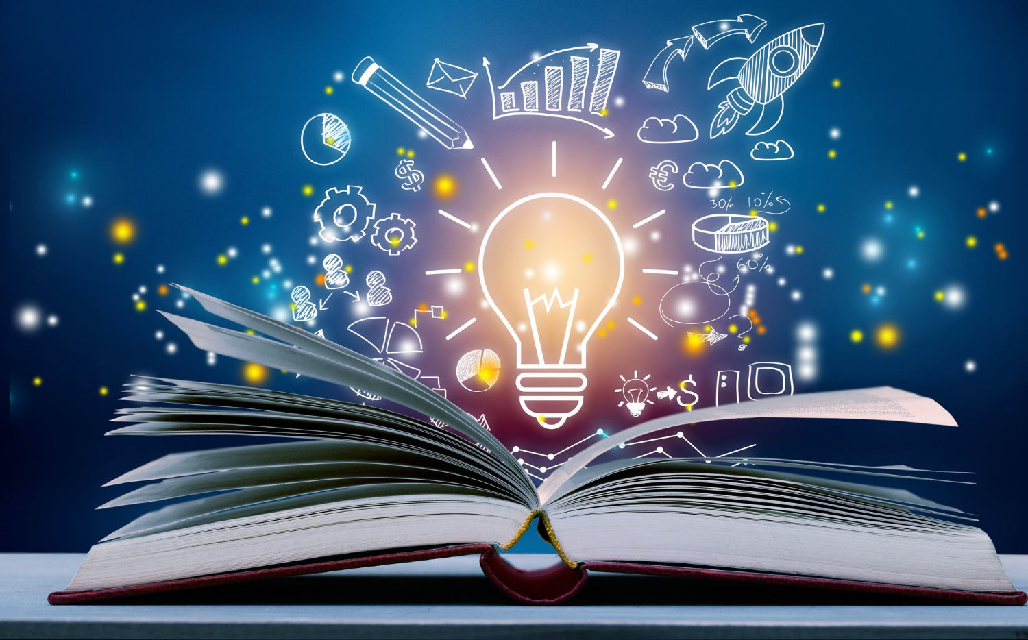 open-book-with-abstract-business
